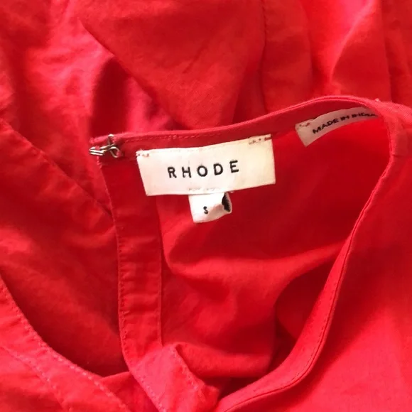 RHODE Elegant Red Women's Dress Size S - Picture 5 of 10
